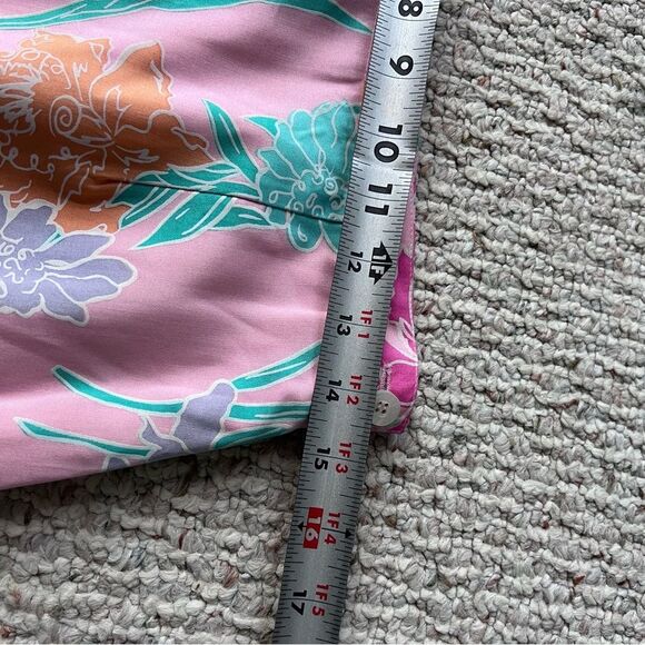 Lilly Pulitzer Vintage White Label 100% Silk Floral Maxi Skirt - Picture 5 of 11